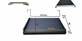 alt="Panel podstawowy do attyki na rąbek aRS01- aluminium"