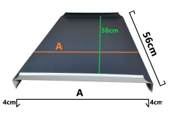 Attyka na rąbek | panel startowy | aRS03 - aluminium