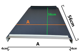 Alt="Panel startowy do attyki na rąbek aRS03 - aluminium"