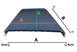 Attyka na rąbek | panel zamykający | aRS04 - aluminium