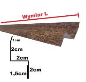 listwa górna maskująca do lameli 2x2x2