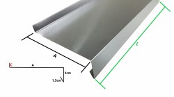 Parapety zewnętrzne na wymiar - tytan cynk TC10