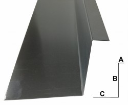 Obróbka przyścienna pod gont lub papę  - stal nierdzewna SN14