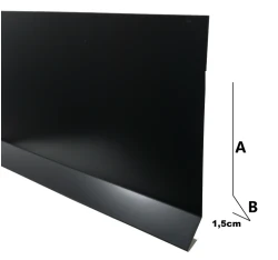 Obróbka krokwi boczna z odgięciem - aluminium  A17