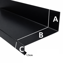 Listwa startowa górna/dolna do systemu lameli - stal powlekana