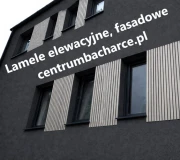 lamele fasadowe, elewacyjne kompozycja ozdobna