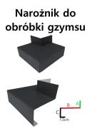 Narożnik do obróbki gzymsu z aluminium.png