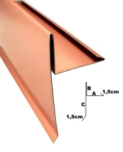Wiatrownica pod dachówkę - miedź m29