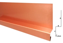 Obróbka krokwi górna - miedź m53