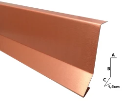 Listwa kominowa na wpust - miedź m08