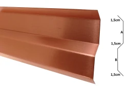 Listwa kominowa opaska - miedź m55