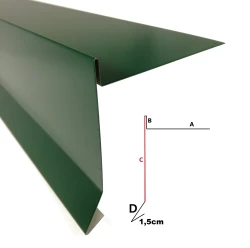 Wiatrownica pod gont lub papę - stal powlekana SP03