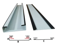 Maskownica zamykana | ceownik wsuwany - stal powlekana SP143