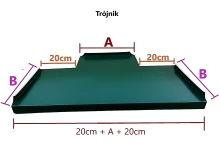 Rąbek stojący | attyka | trójnik zmienny | stal powlekana RS05