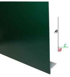Obróbka blacharska na deskę czołową z okapnikiem - stal powlekana SP30