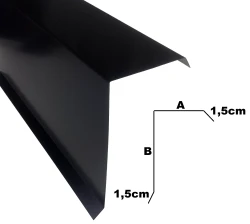 Wiatrownica aluminiowa na blachodachówkę i trapez A28