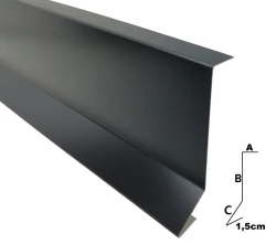 Listwa kominowa na wpust - aluminium A08