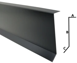 Listwa przyścienna na wpust prosta - aluminium A32