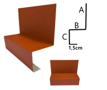 Łącznik do obróbki gzymsu ze stali powlekanej SP26ł