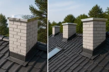 Czapa na komin | daszek | stal nierdzewna INOX SN410