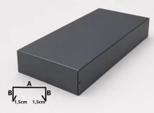 Panel z dekielkiem do attyki z łącznikami | aUSM12 - aluminium