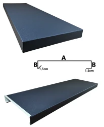 Attyka na wsuwkę | panel zaczynający z dekielkiem | do USM - aluminium aUSM03