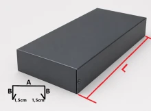 Panel z dekielkiem do attyki z łącznikami | aUSM12 - aluminium
