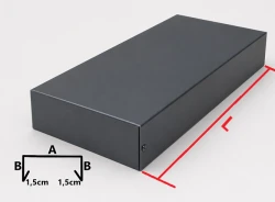 Panel z dekielkiem do attyki z łącznikami | aUSM12 - aluminium