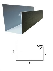 Rynna kwadratowa doczołowa - stal powlekana SP081