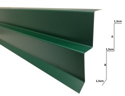 Listwa kominowa na wpust z odejściem - stal powlekana SP56