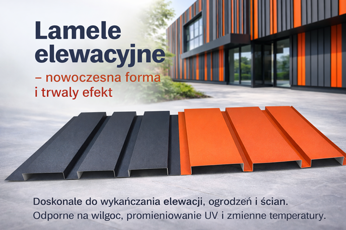 Lamele fasadowe ścienne