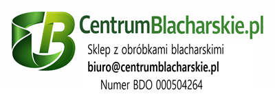 Logo CentrumBlacharskie.pl – producent obróbek blacharskich na wymiar